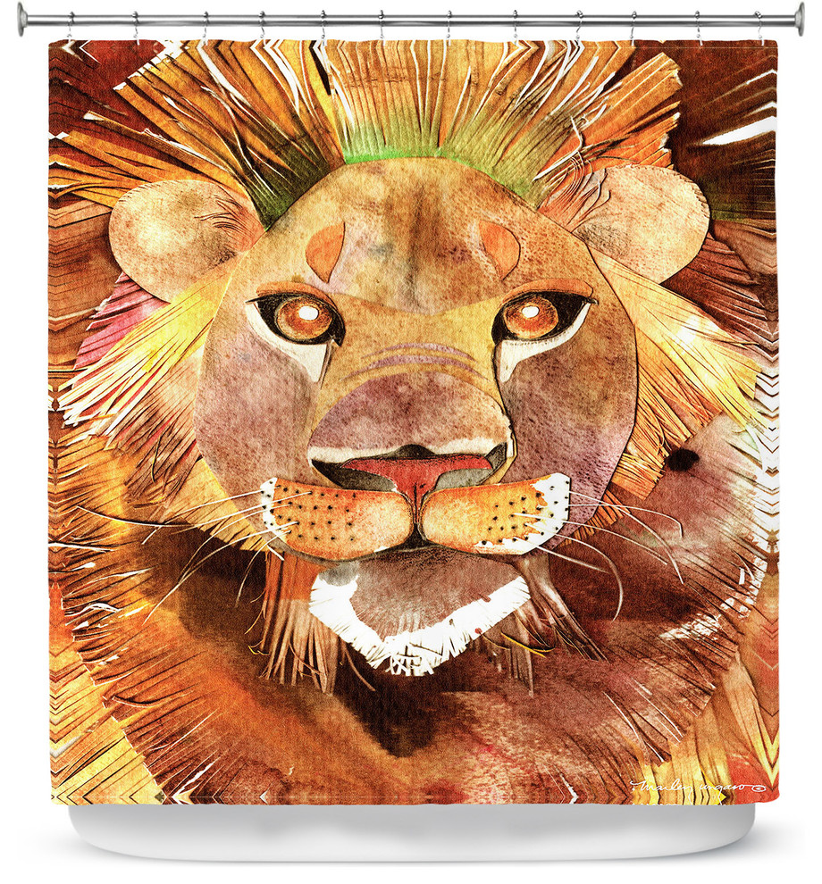 Lion Bright Shower Curtain