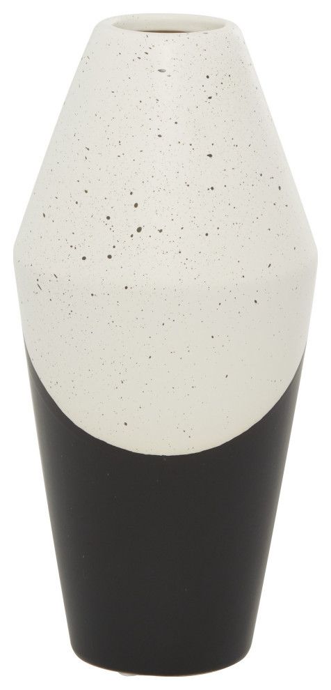 Contemporary Black Ceramic Vase 70385