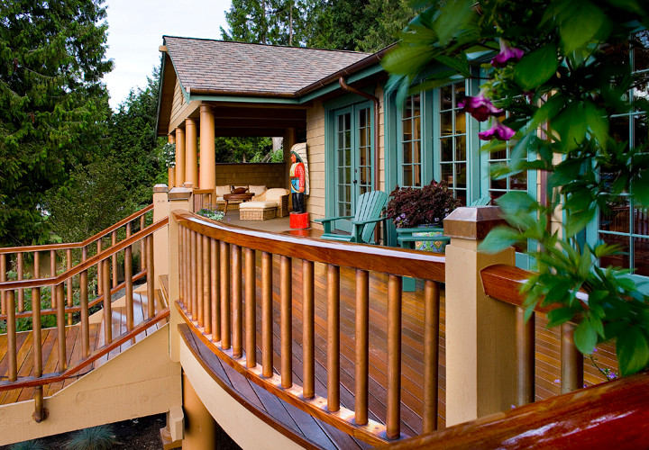 Photo of an eclectic verandah in Seattle.