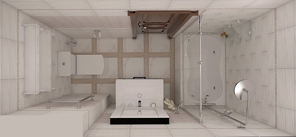 Маленькая ванная комната!