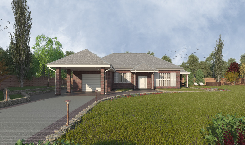 Одноэтажный жилой дом