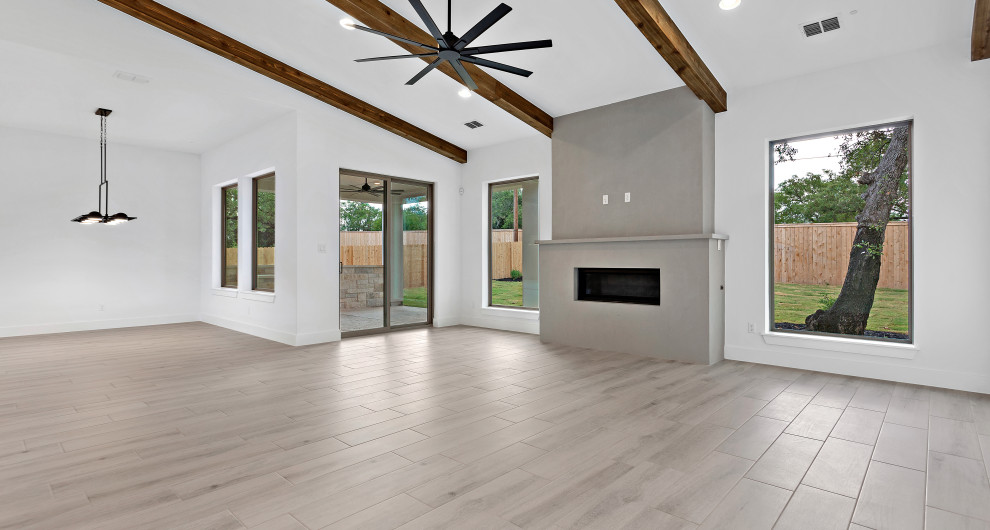 Home design - contemporary home design idea in Austin