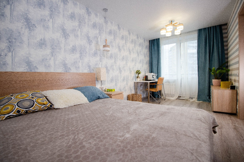 Реализованный проект квартиры в ярких цветах и скромным бюджетом в центре Москвы