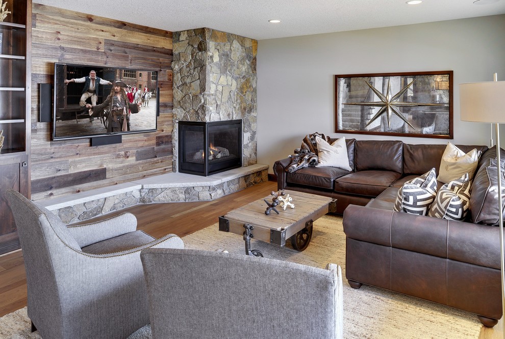 Inspiration for a transitional home design remodel in Minneapolis