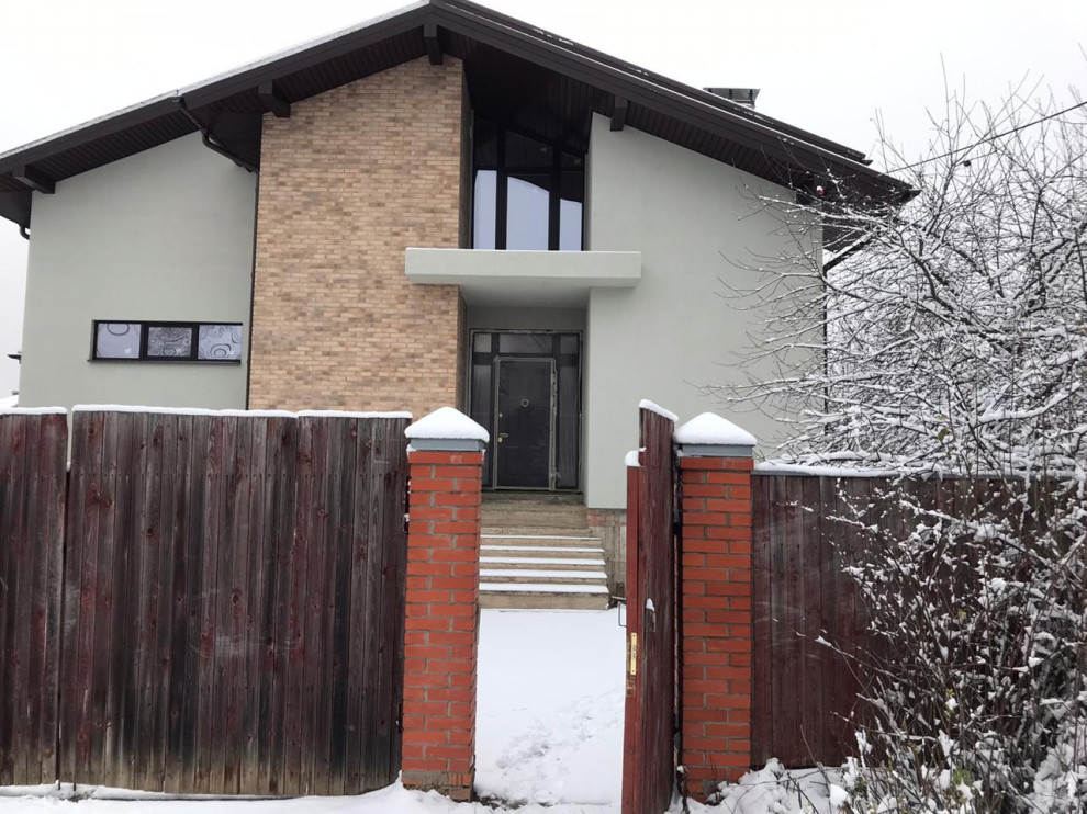 Деревня Марушкино, строительство дома 250 м2