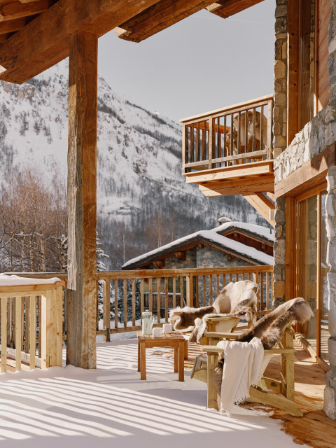 Chalet Blackcomb rustikt-terrasse