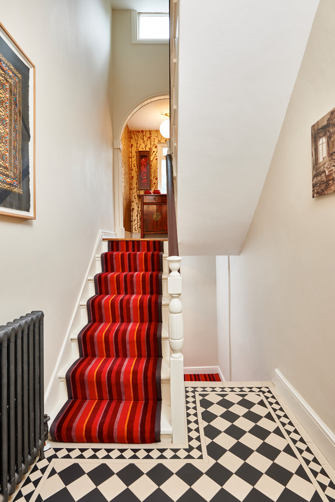 Design ideas for an eclectic hallway in London.