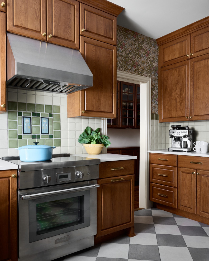 Arts and crafts kitchen photo in Philadelphia