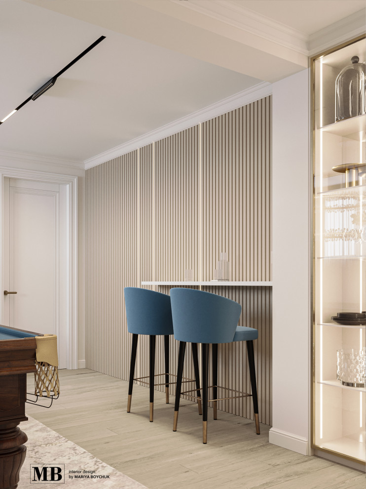 Проект бильярдной в частном доме, п. Медведевка