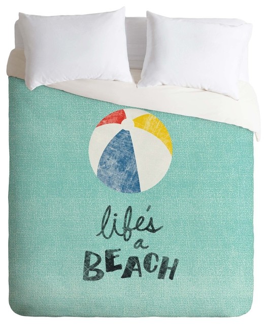 Deny Designs Nick Nelson Lifes A Beach Duvet Cover Beach Style