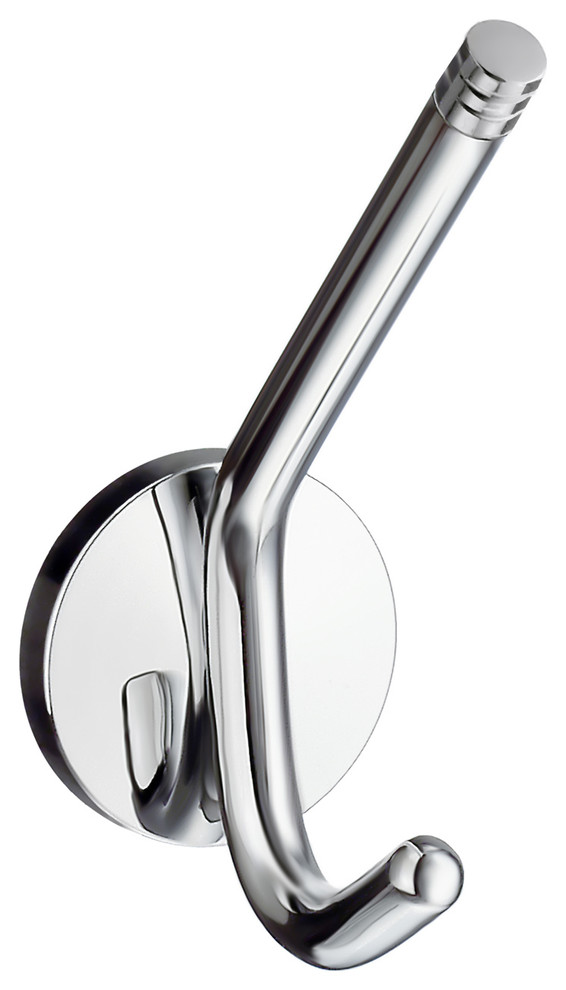 Studio Bath Robe Hook Polished Chrome Contemporary Robe & Towel