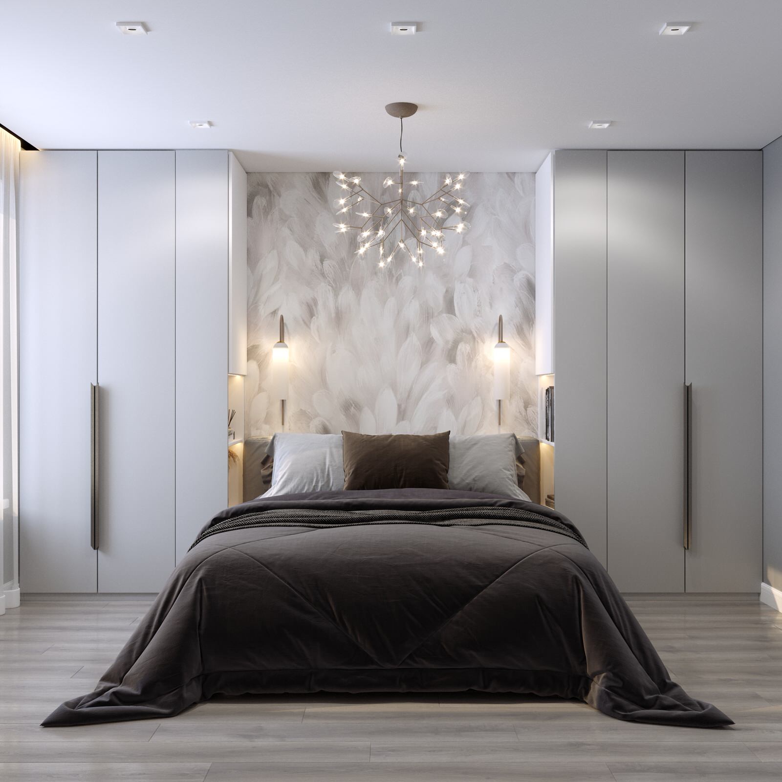 Стильный интерьер в серых тонах