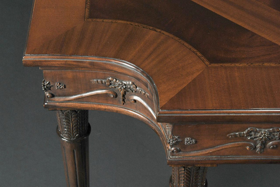 French, Louis XVI, Neoclassical Mahogany Dining Table (AP Z 8L)