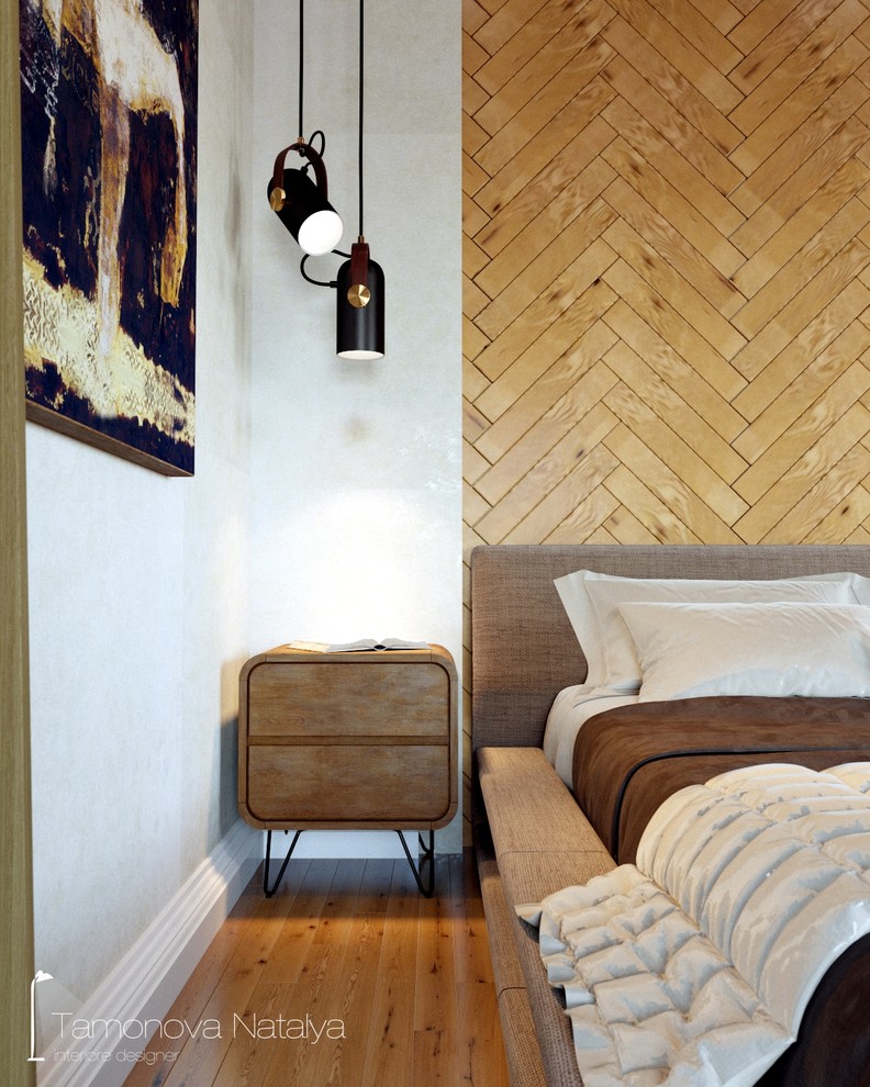 Спальня в скандинавскои стиле