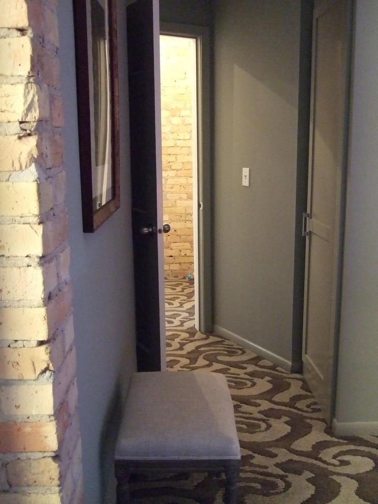 Eclectic hallway in Minneapolis.