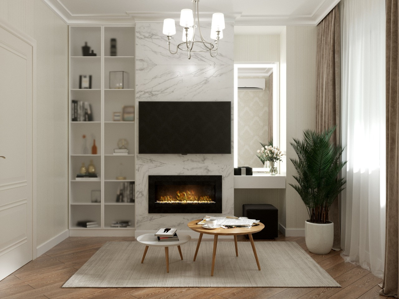 Лед и пламень. Спальня.