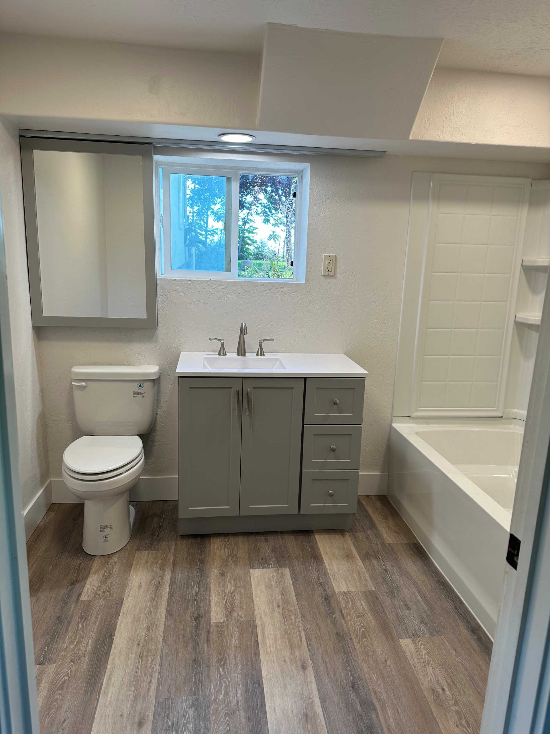 Basement bathroom