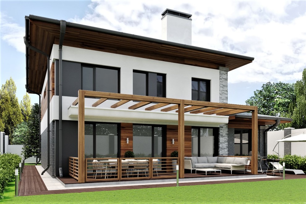 Частный коттедж в современном стиле г. Магнитогорск пос. Звёздный