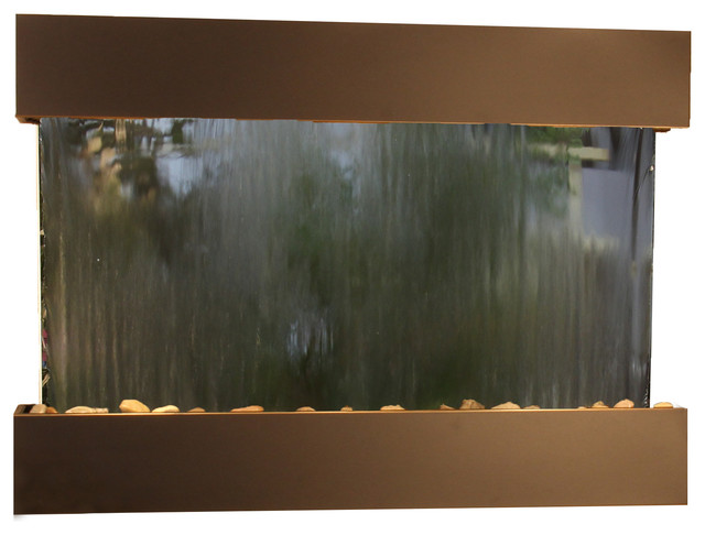 Reflection Creek Water Feature by Adagio, Silver Mirror, Blackened Copper