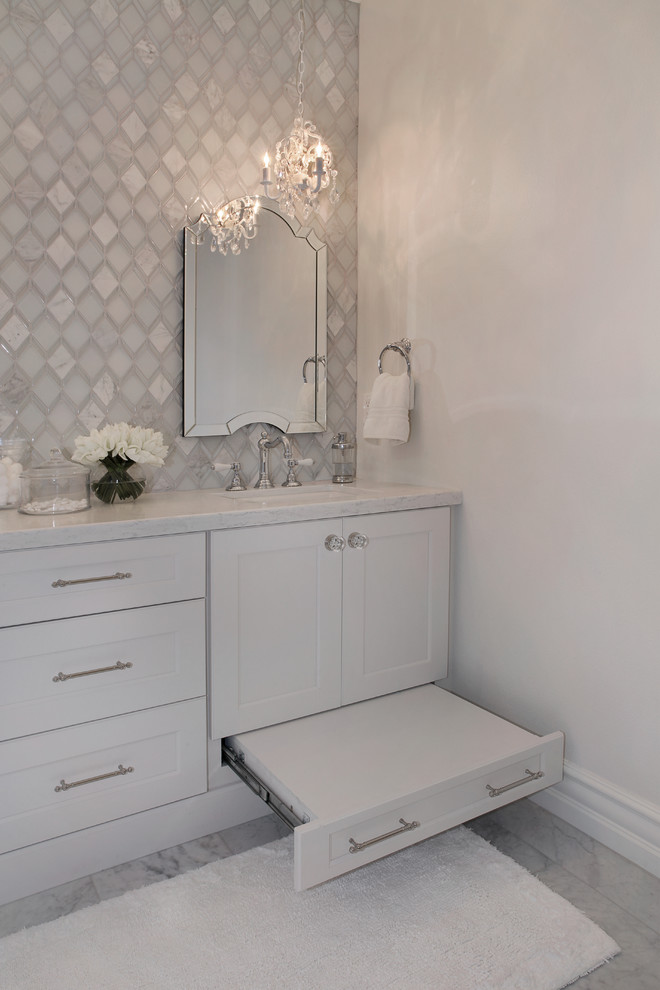 Example of a transitional home design design in Orange County