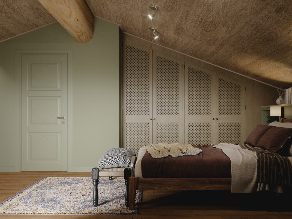 Интерьер деревянного загородного дома в Нижних Сергах