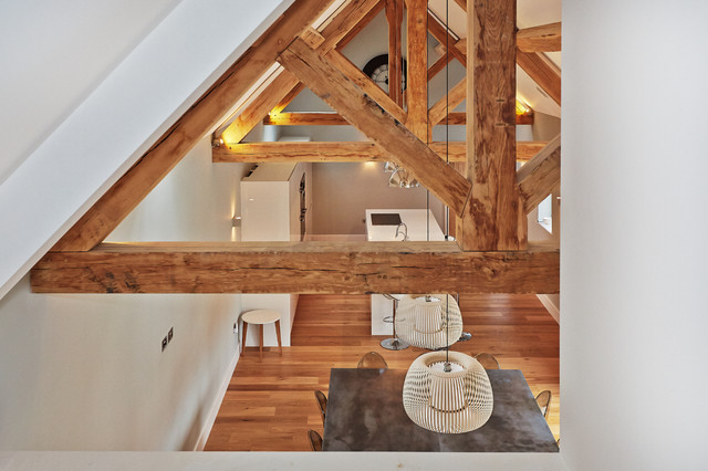Barn Conversion, Brancaster, Norfolk landhausstil-esszimmer