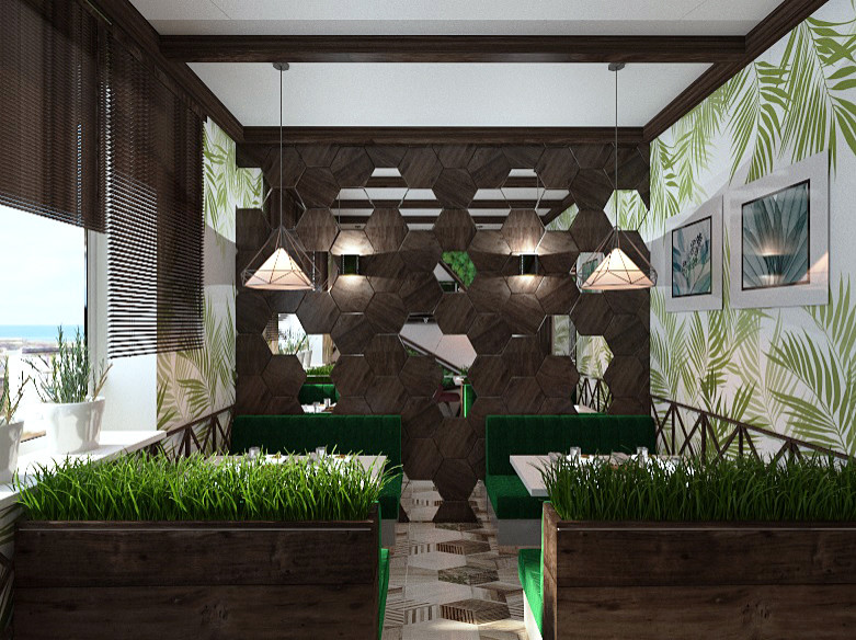 Визуализация семейного кафе в г. Ростов