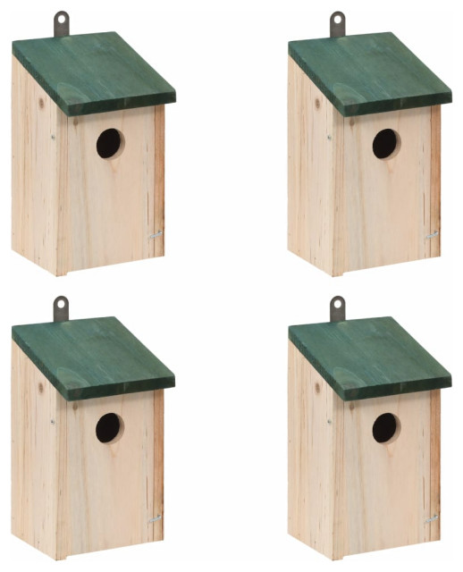 Bird House Nest Dox Wooden Nest Bird Box Wood Birdhouse Garden Decor Home 5Style 