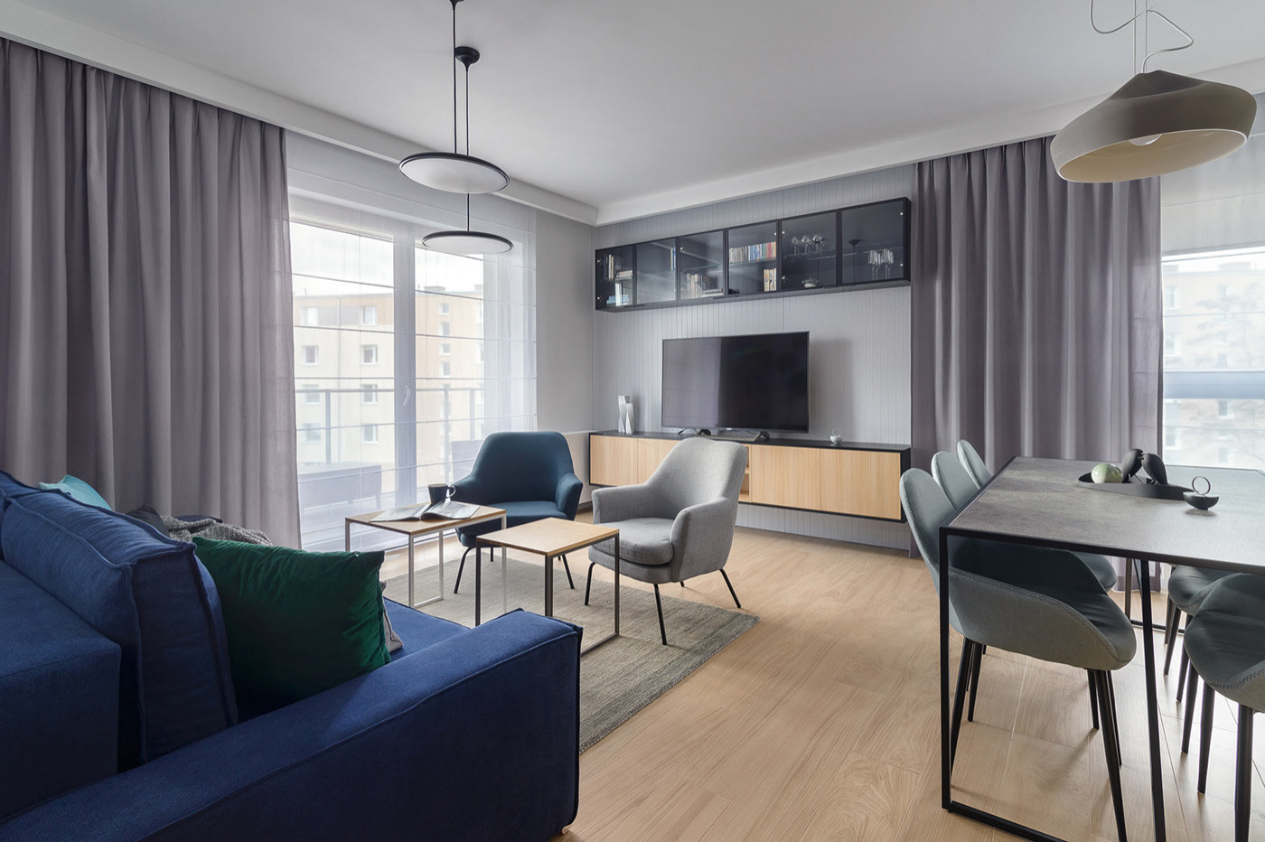 Двухкомнатная студия в современном стиле