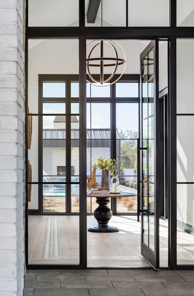 Marlette Farmhouse Entry Phoenix by K and Q Interiors Houzz