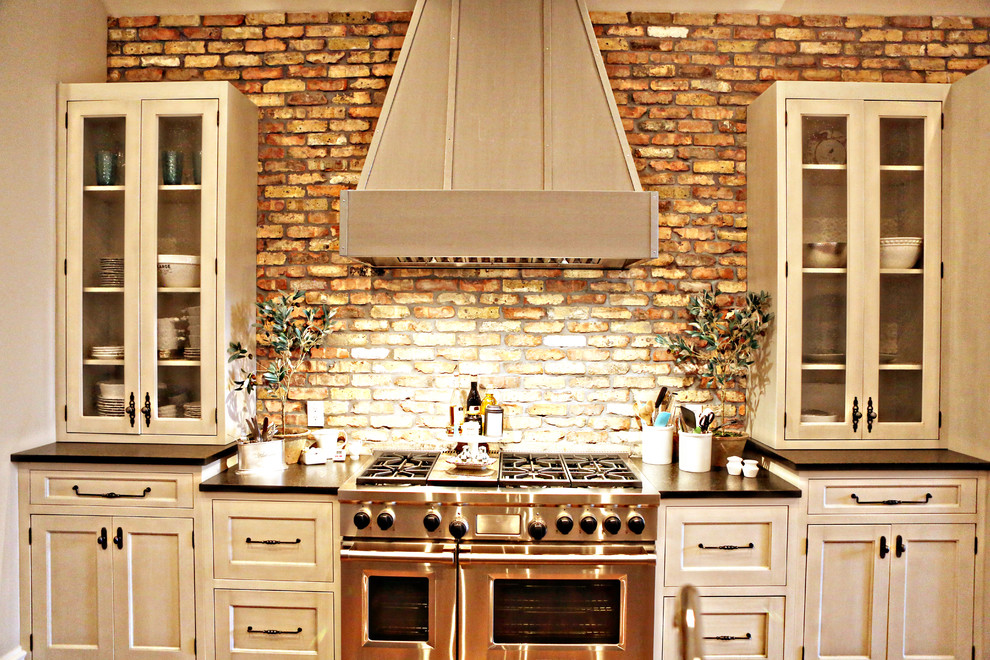 Mountain style kitchen photo in Austin