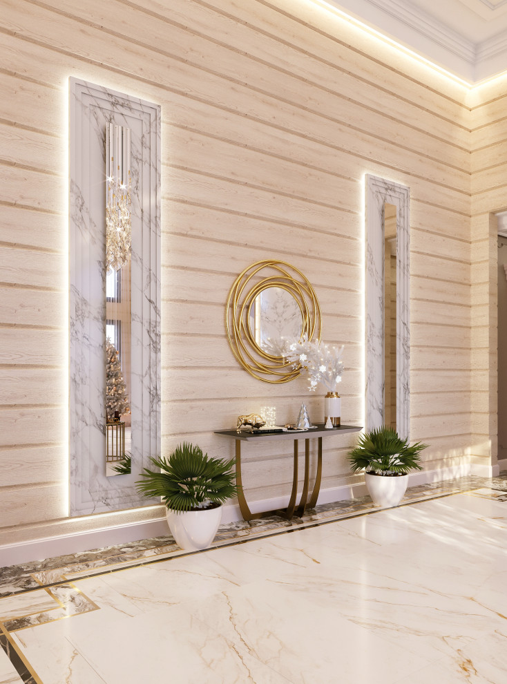 Загородный дом из бруса, Неоклассика