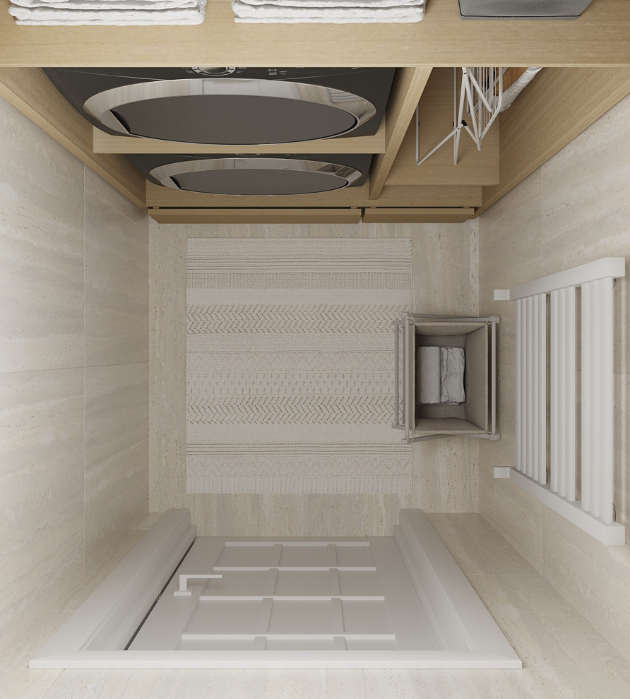 Санузлы и постирочная.