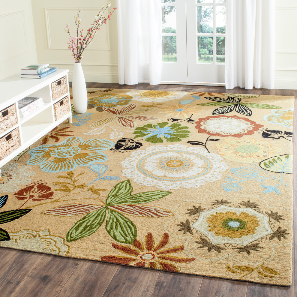 Safavieh Four Seasons Collection FRS472 Rug, Taupe/Multi, 8'x10'