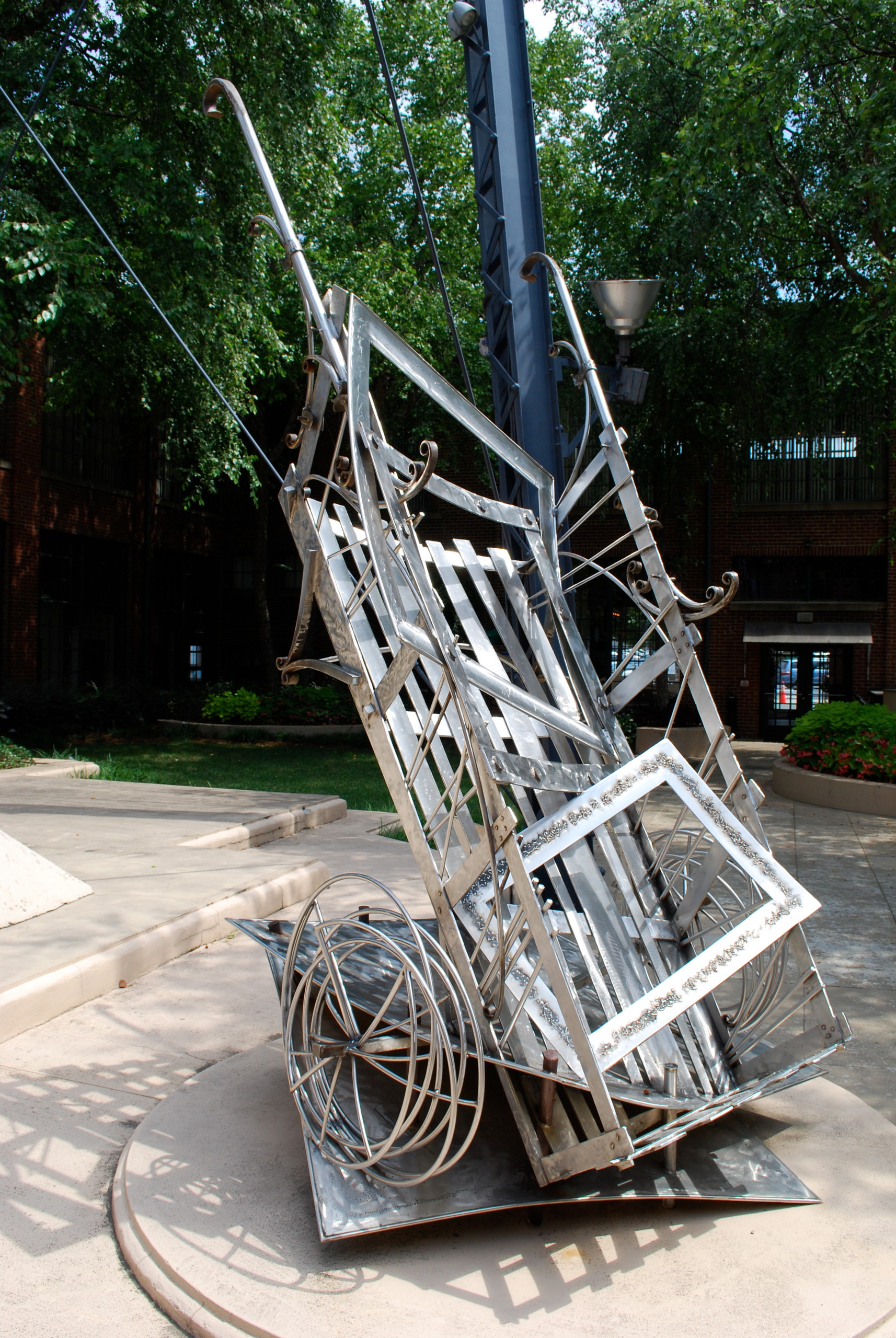 Metal sculpture by Benjamin Parrish.