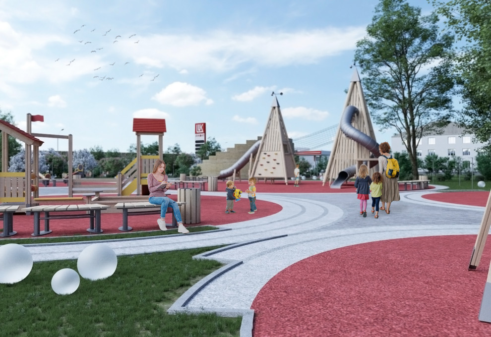 Визуализация & Ландшафтный дизайн с оранжерея