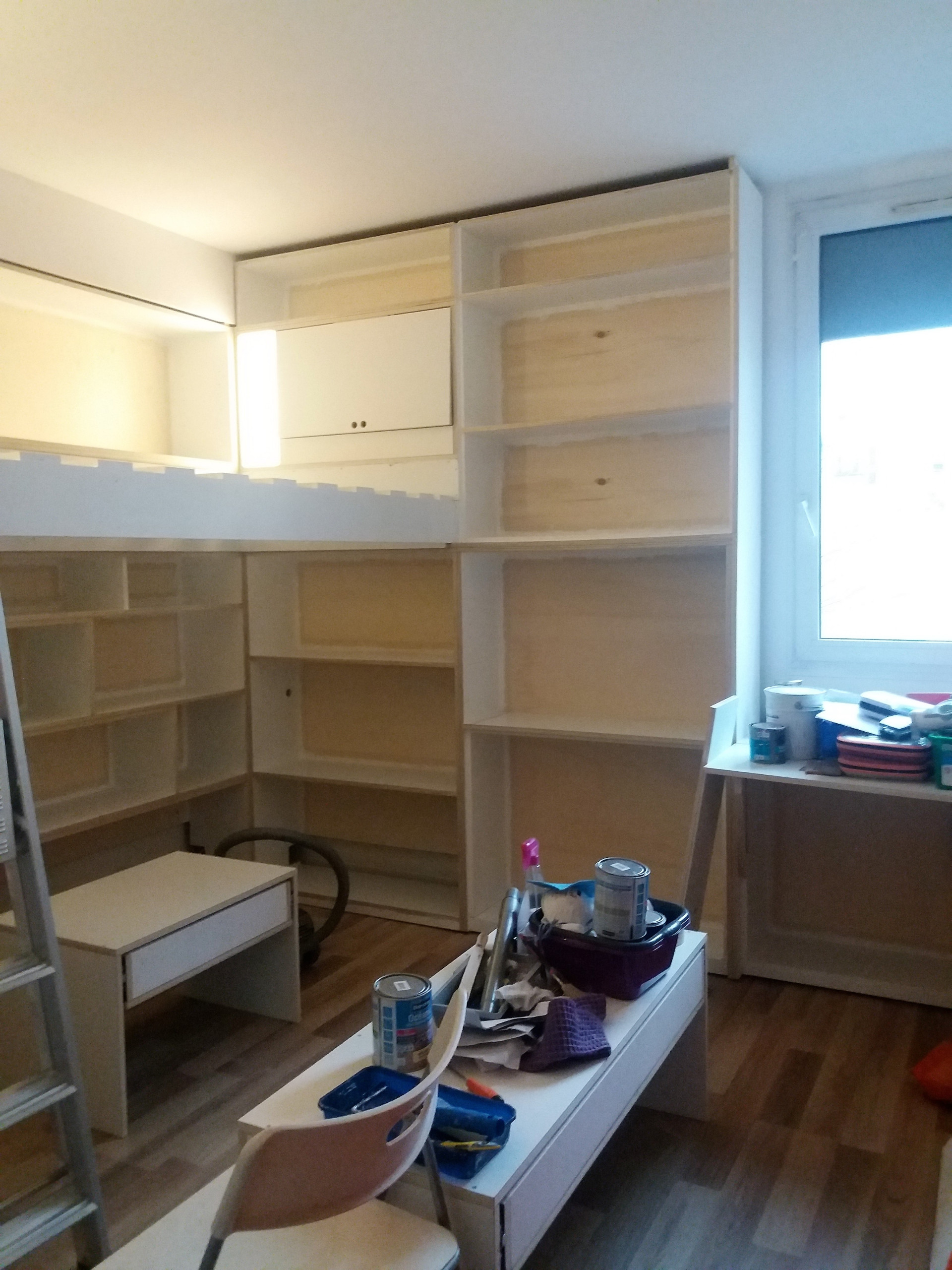 Le montage sur place