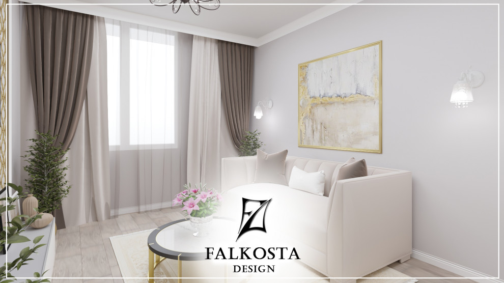 Гостеприимная квартира в неоклассике