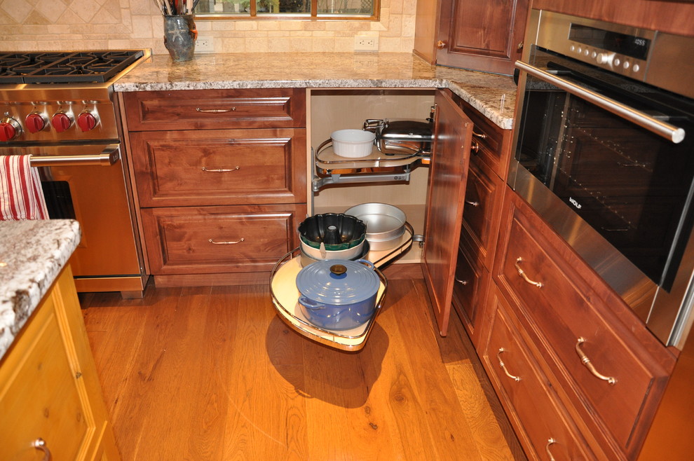 Mountain style kitchen photo in Calgary
