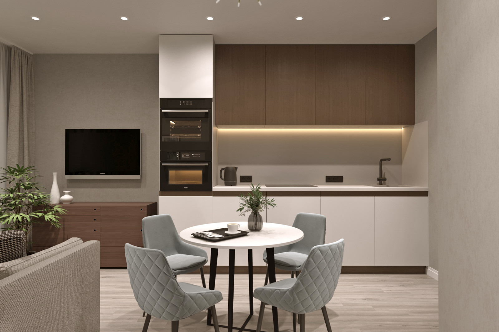 Типовой проект 1 бюджетного ремонта от застройщика.