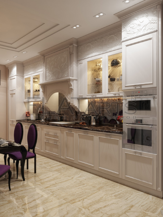 Проект 2х комнатной квартиры в  стиле арт-нуво