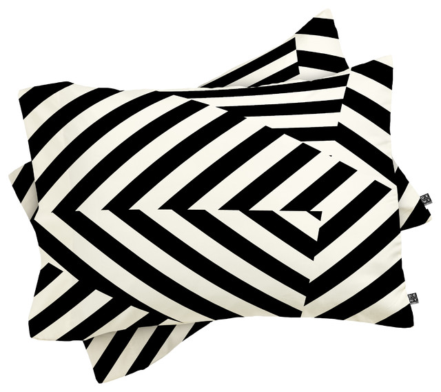 Deny Designs Three Of The Possessed Dazzle Uptown Pillow Shams, Queen