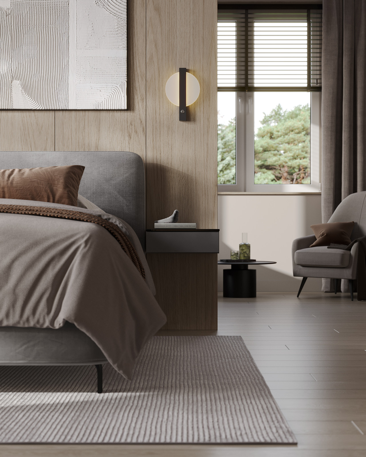 Дом Лесной Остров. Мастер-спальня