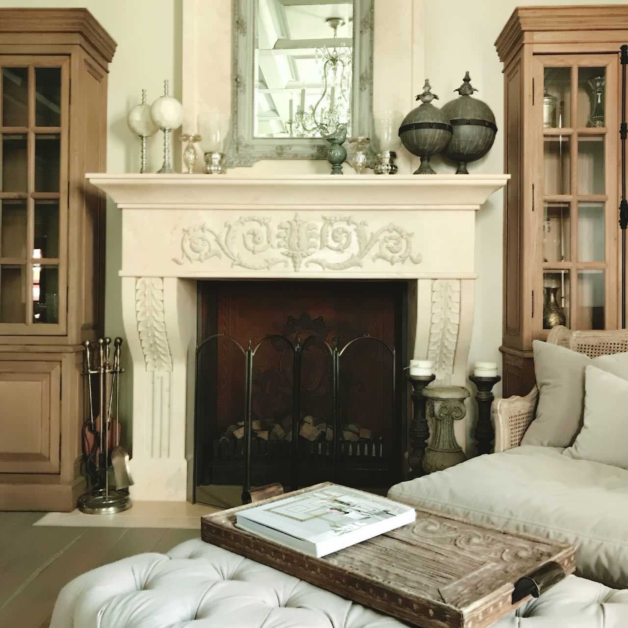 Дизайн-проект загородного дома, гостиная, столовая