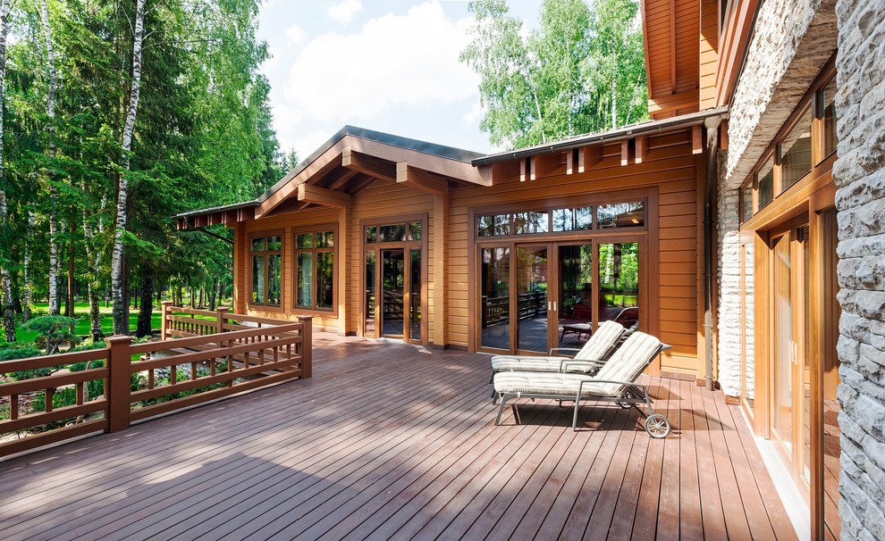 Design ideas for a contemporary deck in Other.