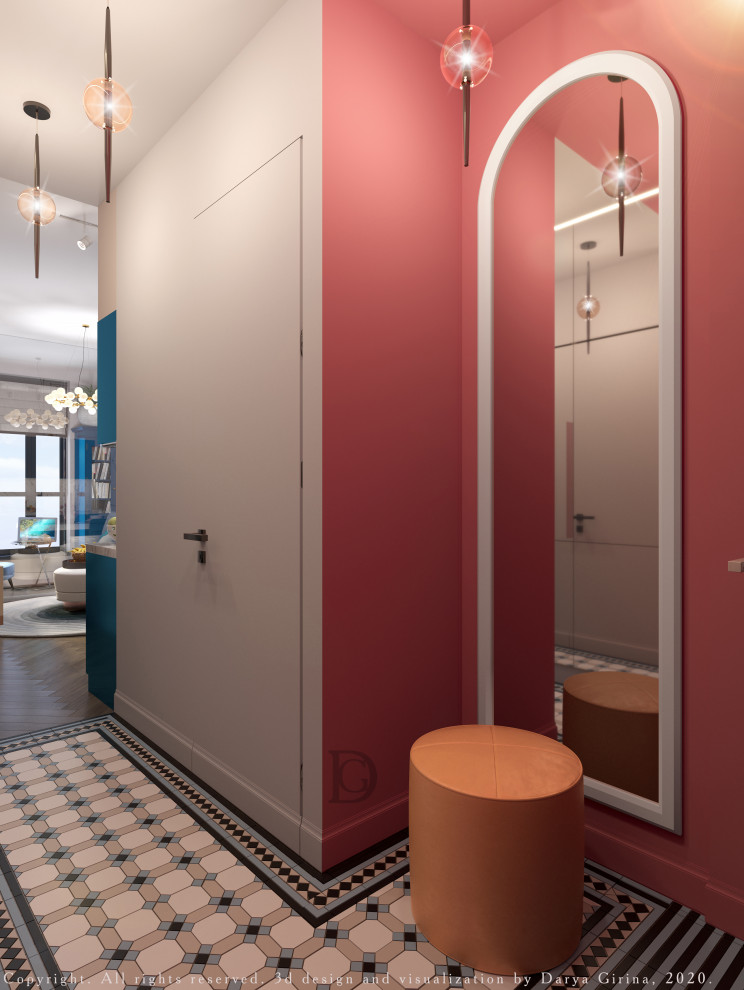 Interior design of a residential flat in The housing complex "Dynasty" at Moscow