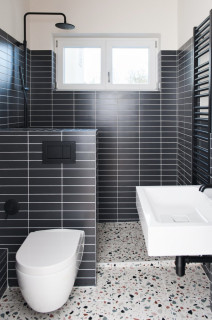 75 Badezimmer mit grünen Fliesen Ideen & Bilder - März 2023 | Houzz DE