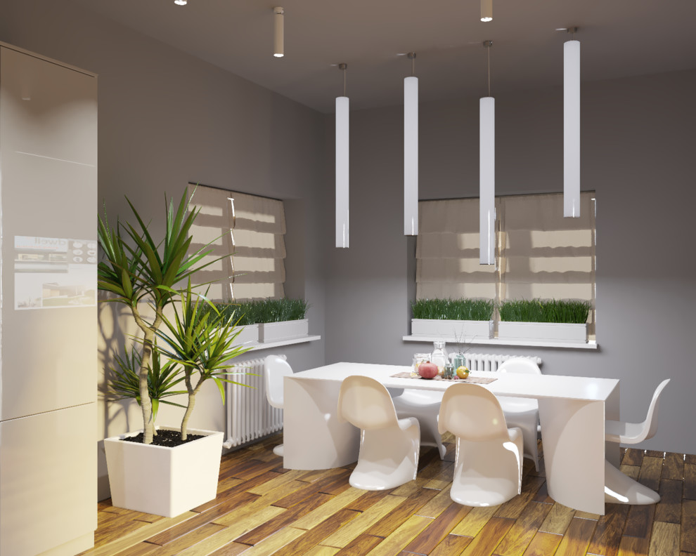 Кухня-столовая в частном доме