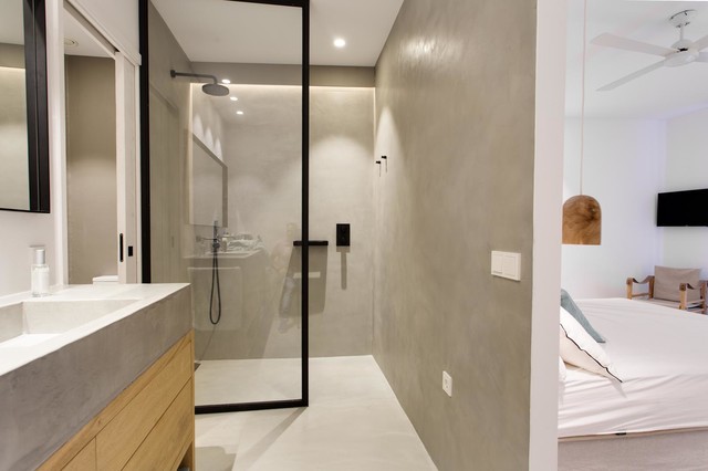 Apartamento de verano mediterranean-bathroom