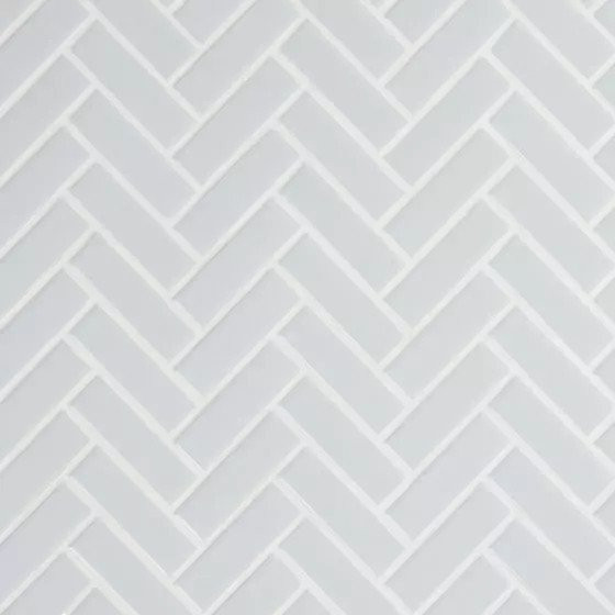 Retro Herringbone 12.75X12.88 Gray Porcelain Mosaic - Traditional ...